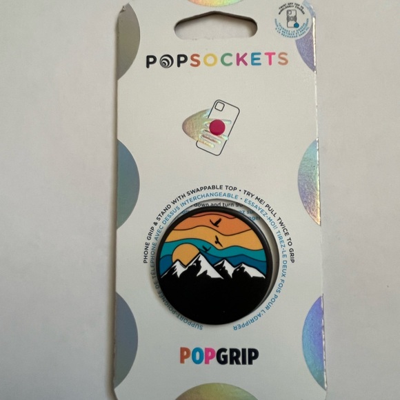 PopSockets Mountain Sunset PopGrip Mountain High - Picture 1 of 1